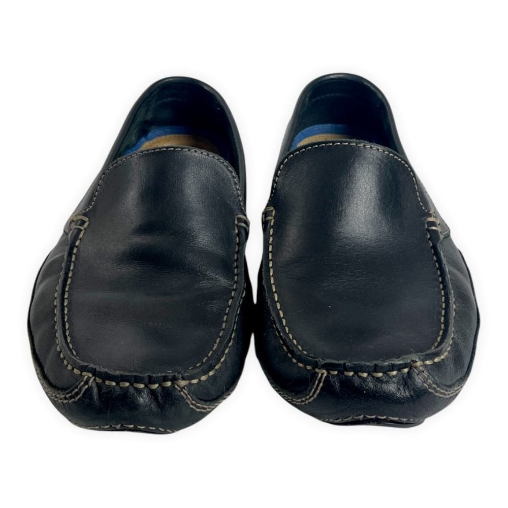Giorgio Brutini Mens Sz‎ 11 Black Driving Moc Loafer Leather Vtg - Picture 6 of 11
